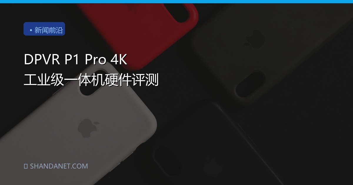 DPVR P1 Pro 4K 工业级一体机硬件评测